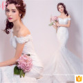 Gorgeous Chic Mermaid Satin Malaysia Wedding Dress